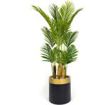 Biçiçek Areka Palmiyesi 160CM Metal Saksıda Black Gold