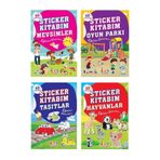 Bıcırık Yayınları Sticker Kitabım Seti 4 Kitap (Oyun Parkı - Hayvanlar - Mevsimler - Taşıtlar) - Kolektif