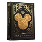 Bicycle Disney Mickey Mouse Black And Gold Premium Oyun Kağıdı Iskambil Destesi