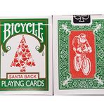 Bicycle Green Back Kırmızı Noel Baba Oyun Kartları