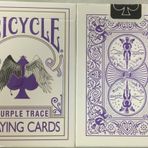 Bicycle Purple Trace Playing Cards Angel Devil Design