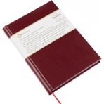 BİDEFTER Eskiz Defteri - %100 El Yapımı, El Dikişi (Iplik Dikiş) Termo Deri Ciltleme, Çizgisiz Ciltli Defter A/5 Bordo