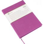 BİDEFTER Eskiz Defteri - %100 El Yapımı, El Dikişi (Iplik Dikiş) Vinston Kumaş Ciltleme, Çizgisiz Ciltli Defter A/5 Lila