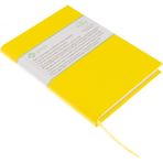 BİDEFTER Eskiz Defteri - %100 El Yapımı, El Dikişi (Iplik Dikiş) Vinston Kumaş Ciltleme, Çizgisiz Ciltli Defter A/5 Sarı