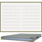 BİDEFTER Müzik (Anahtarsız Kesik Çizgili)%100 El Yapımı, El Dikişi (İplik Dikiş) Özel "KETEN KUMAŞ CİLTLEME" 14,5x21 cm. (A/5) 120 Sayfa "Benzersiz Ürün""