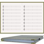 BİDEFTER Müzik Defteri (Anahtarlı Kesik Çizgili)%100 El Yapımı, El Dikişi (İplik Dikiş) Özel "KETEN KUMAŞ CİLTLEME" 14,5x21 cm. (A/5) 120 Sayfa "Benzersiz Ürün""
