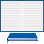 BİDEFTER Müzik Nota Defteri - (Anahtarsız)% 100 El Yapımı, El Dikişi, (İplik Dikiş) Termo Deri (A/4) - Mavi