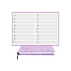 BİDEFTER Piyano Nota Defteri (SESLİ FA ANAHTARLI) %100 El Yapımı, El Dikişi (İPLİK DİKİŞ) Kuşe Ciltli (A/5)