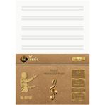 BİDEFTER Profesyonel Nota Kağıdı (Anahtarsız) 11 Satır, 1. Sınıf 100 gr. Özel Kağıda 50 Sayfa Arkalı-Önlü Ofset Baskı