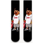 Bidigago Teddy Bear Desenli Kolej Çorap - Siyah - Standart