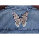 Bidoluhobi Dikme Patch Taşlı Boncuklu Kelebek Model 1 - Renkli