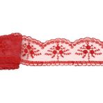 Bidoluhobi Güpür Dantel 8-9 Metre - Kırmızı - 5 cm