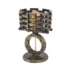 Bidolushop Abajur Dekoratif Masa Lambası Eskitme Retro Vintage Salon Sehpa Vitrin Modern Ev Komidin Ofis