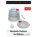 #Bidon Kamp Karavan Piknik Dağcılık Katlanır Su Bidonu 10 Litre Musluklu Akordiyon Su Deposu BPA Fre