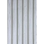 Bien Duvar Kağıtları 3d Effect 2692 Lambri Panel Beyaz Ahşap Duvar Çıtası Desenli Premium Duvar Kağıdı 5,30 M