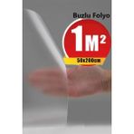 Bien Duvar Kağıtları Bien Exclusive (50CM x 2mt), 1 M² cm Şeffaf Buzlu Cam Premium Yapışkanlı Kaplama Pvc Folyo F-02 - 50 x 200 cm