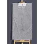 Bien Home 30x60 Cm Açık Gri Mermer Desenli Kendinden Yapışkanlı Seramik Köpük Banyo PVC Duvar Paneli-6034