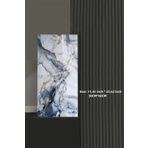Bien Home 30x60 Cm Mavi Mermer Desenli Kendinden Yapışkanlı Seramik Köpük Banyo WC Kaplama PVC Panel-m13