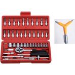 Bieney Makroyapı 46 Parça Lokma Takımı 1/4 Mini Lokma Seti + T 13 Lokma