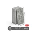 BienHome 10 Adet, 30x60 cm Açık Gri Mermer Desen Yapışkanlı Karavan Prefabrik Banyo Wc Duvar Kaplama Paneli-S14 Kendinden Yapışkanlı 3D Duvar Paneli Demo Fayans Duvarlar İçin Uygun Sök Yapıştır Kolay