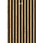 BienHome 2078 Lambri Panel Ahşap Duvar Çıtası Desenli Premium Duvar Kağıdı 5,30 M² - Krem - 53 x 1000 cm
