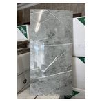 BienHome 30x60 Cm Açık Gri Mermer Desenli Kendinden Yapışkanlı Seramik Köpük Banyo PVC Duvar Paneli