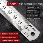 Bifeng Shop 15CM Tarzı Okul Ofis Malzemeleri Ölçme Aracı Santimetre Inç Ölçekli Cetvel Düz Cetvel Aksesuarları Araçları 30 cm Inç (Yurt Dışından) - Renkli