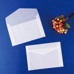 Bifeng Shop 17,6X12,5 cm Stili Şeffaf Zarf Sülfürik Asit Kağıt Kartpostal Zarf Antika Boş Yarı Saydam Kırtasiye Yazma Aracı (Yurt Dışından) - Renkli - Posta çuvalı
