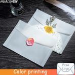 Bifeng Shop 23X12CM Tarzı Dıy Kartpostal Kart Depolama Düğün Davetiyesi Hediye Paketleme Için Lot Yarı-Şeffaf Sülfürik Asit Kağıt Zarflar (Yurt Dışından) - Renkli - Posta çuvalı