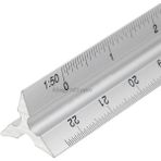 Bifeng Shop 30CM Alüminyum Metal Üçgen Ölçekli Mimar Mühendis Teknik Cetvel 12" Линейка (Yurt Dışından) - Renkli
