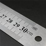 Bifeng Shop 30CM Tarzı Yüksek Li Metal Cetvel Kalınlaştırılmış His, Ağır ve Dayanıklıdır ve Terazinin Lazer Gravürü Ofis Düz Cetveli (Yurt Dışından) - Renkli