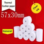 Bifeng Shop 6 Rulo Stili Termal Kağıt 57 x Pos Yazıcı Mobil Bluetooth Yazarkasa Raper Rulo Paperang ve Peripage Mini Yazıcı Için 6 Rulo 75M (Yurt Dışından)