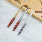 Bifeng Shop Ahşap Saplı Mektup Açacağı Paslanmaz Çelik Kesilmiş Kağıt Bıçak Bölünmüş Dosya Zarfları Koli Kutusu Kesici Maket Bıçağı Araçları (Yurt Dışından) - Renkli