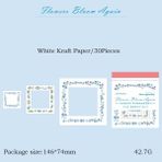 Bifeng Shop E Tarzı Nedıe 30 Yaprak Çiçek Kağıt Sevimli Malzeme Kraft El Işi Kağıdı Çerçeve Malzemeleri Kolaj Kırtasiye Dıy Scrapbooking Yaratıcı Notlar Kağıt (Yurt Dışından) - Renkli - Defterler ve yazı defterleri - 1