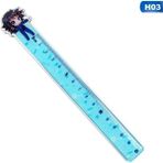 Bifeng Shop H03 Tarzı Anime Demon Slayer Kimetsu No Yaiba Tsuyuri Kanawo Hashibira Inosuke Agatsuma Zenitsu Akrilik Şekil Cetvel Ölçme Kırtasiye (Yurt Dışından) - Renkli