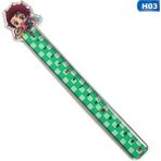 Bifeng Shop H03 Tarzı Japonya Anime Iblis Avcısı Kimetsu Hiçbir Yaiba Hashibira Inosuke Agatsuma Zenitsu Şekil Cetvel (Yurt Dışından) - Renkli