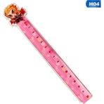Bifeng Shop H04 Stili Anime Demon Slayer Kimetsu No Yaiba Tsuyuri Kanawo Hashibira Inosuke Agatsuma Zenitsu Akrilik Şekil Cetvel Ölçme Kırtasiye (Yurt Dışından) - Renkli