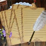 Bifeng Shop I-8 Sayfa Stili Avrupa Ülke Tarzı Mektup Pedleri Vintage Mesaj Yazma Kağıdı Zarf Mektup Kağıdı Okul Kırtasiye Noel Tedarik (Yurt Dışından) - Renkli - Posta çuvalı - 1