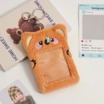 Bifeng Shop Kahverengi Tarzı Yeni Kawaii Kurbağa Tilki Peluş Fotocard Tutucu Fotoğraf Otobüs Kartı Koruyucu Kapaklı Kılıf Çanta Kolye Kırtasiye (Yurt Dışından) - Renkli - Masa aksesuarları ve düzenleyiciler - 1