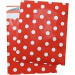 Bifeng Shop Kırmızı Polka Tarzı '' cm Baskılı Poly Mailer Kendinden Mühürlü Ambalaj Zarfları Kurye Saklama Poşetleri Posta Poşetleri Ambalaj Poşetleri (Yurt Dışından) - Renkli - Posta çuvalı - 1