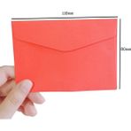 Bifeng Shop Kırmızı Stil Lot Şeker Renkler Boş Mini Zarflar Hediye Zarf Düğün Doğum Günü Partisi Sobres Davetiye Kraft Kağıt Festivali Favor (Yurt Dışından) - Renkli - Posta çuvalı - 1