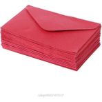 Bifeng Shop Kırmızı Stil Retro Boş Mini Kağıt Zarflar Düğün Davetiyesi Tebrik Kartları Hediye Au Dropship (Yurt Dışından) - Renkli - Posta çuvalı - 1
