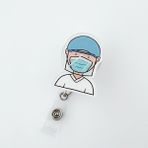 Bifeng Shop No.2 Tarzı Yaratıcı Tıbbi Işçi Rozet Makarası Karikatür Doktor Hemşire Adı Kımlık Kartı Çalışma Kartı Tutucu Rozet Tutucu Aksesuarları Hastane Malzemeleri (Yurt Dışından) - Renkli