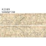 Bifeng Shop NO.2389 Tarzı Jiataihe Washi Bant Haritaları Vintage Posterler, Ingilizce, Dıy Karalama Defteri Kağıdı Fotoğraf Albümü Japon Maskeleme Bandı (Yurt Dışından)