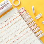 Bifeng Shop No.6 Tarzı Et Baskı Washi Bant 8mm Li Kırtasiye Diy Scrapbooking Fotoğraf Albümü Okul Araçları Karalama Defteri Kağıt Çıkartmalar Hediye (Yurt Dışından) - Renkli - ofis bandı - 1