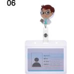Bifeng Shop No.6 Tarzı Geri Çekilebilir Makaralı Karikatür Hemşire Doktor Yaka Kartı Tutacağı, Geri Çekilebilir Metal Klipsli Iş Çalışma Kartıisim Etiketleri Rozet Sahipleri (Yurt Dışından) - Renkli