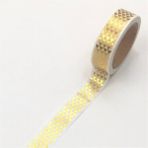 Bifeng Shop No.8 Stili Yüksek Li Altın Folyo 10M Kağıt Bant Nokta, Şerit, Ananas, Kalp Noel Dekoratif Washi Bant 1 Adet (Yurt Dışından)