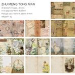 Bifeng Shop Scz-Hybjb-04 Tarzı 30 Sayfa Retro Nostaljik Ingilizce Not Defteri Yaratıcı Dıy Dergisi Malzeme Scrapbooking Dekorasyon Malzemesi Notlar Kağıt Kırtasiye (Yurt Dışından) - Renkli - Defterler ve yazı defterleri - 1