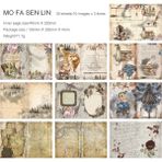 Bifeng Shop Scz-Hybjb-06 Tarzı 30 Sayfa Retro Nostaljik Ingilizce Not Defteri Yaratıcı Dıy Dergisi Malzeme Scrapbooking Dekorasyon Malzemesi Notlar Kağıt Kırtasiye (Yurt Dışından) - Renkli - Defterler ve yazı defterleri - 1