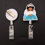 Bifeng Shop Yeşil Stil ° Döndür Kadın Doktor Tarzı Geri Çekilebilir Rozet Makarası Hemşire ve Doktor Kart Sahibinin Ofis ve Hastane Malzemeleri Isim Kartı (Yurt Dışından) - Renkli - Rozet rafları ve aksesuarları - 1
